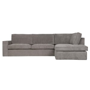 WOOOD Thomas hjrnesofa, hjre - forvitret grn polyester/polyamid fljl