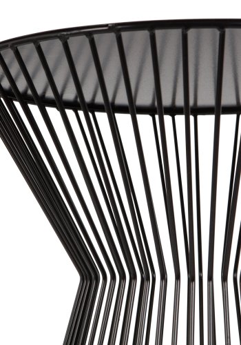 WOOOD Suus sidebord, rundt - svart metall (35)