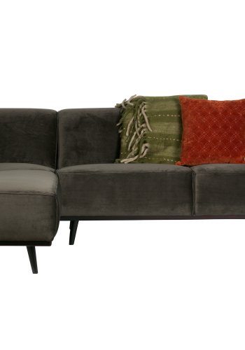 WOOOD Statement hjrnesofa, venstre - varm grnn flyel