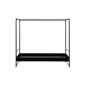 VTWONEN Bunk brne himmelseng, m. metal lamelbund, u. madras - sort stl (90x200)