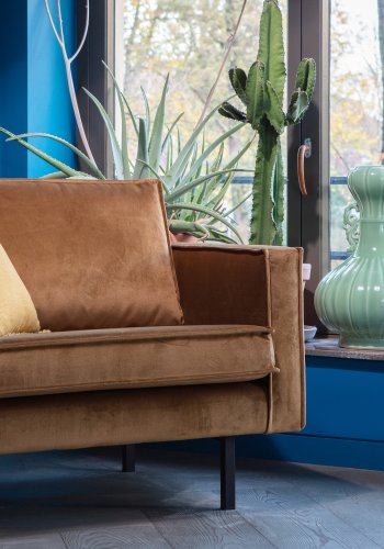 WOOOD Rodeo lenestol - honninggul flyel