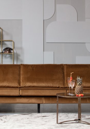 WOOOD Rodeo 3-seters sofa - honninggul flyel