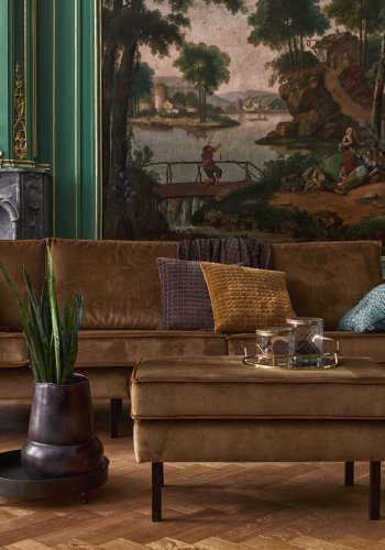 WOOOD Rodeo 3-seters sofa - honninggul flyel