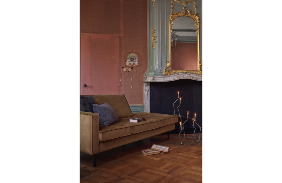 WOOOD Rodeo daybed, venstre - honninggul flyel