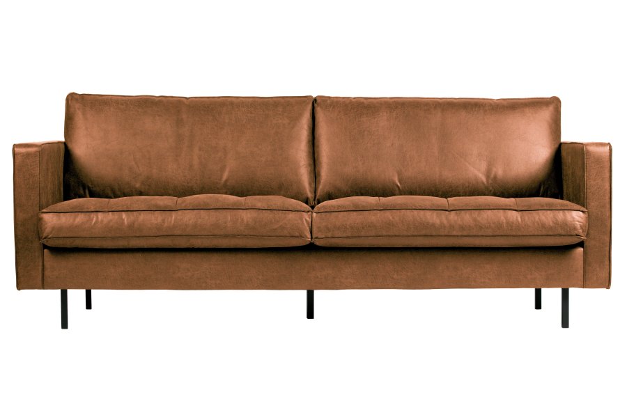 WOOOD Rodeo 2,5 seter sofa - konjakkstoff