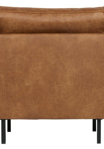 WOOOD Rodeo lenestol - cognac stoff
