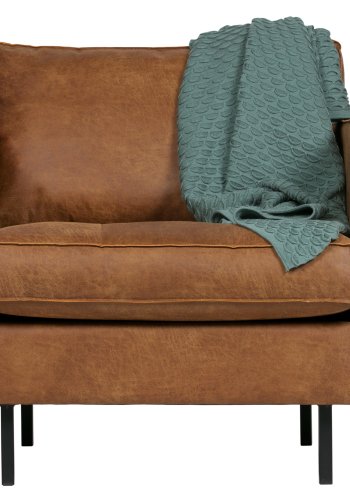 WOOOD Rodeo lenestol - cognac stoff