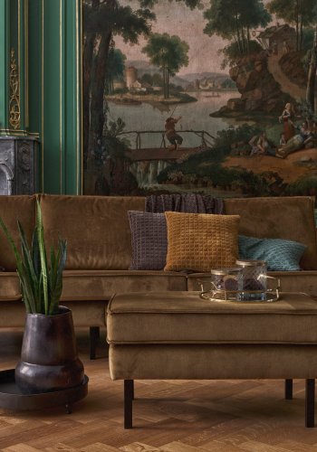 WOOOD Rodeo puff - honninggul flyel (84x54)