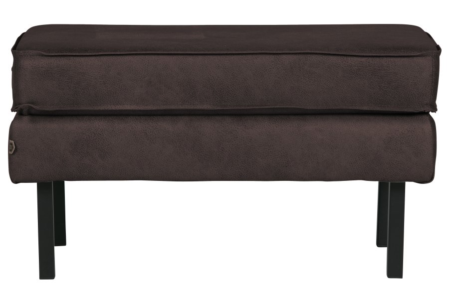 WOOOD Rodeo puff - svart stoff (84x54)