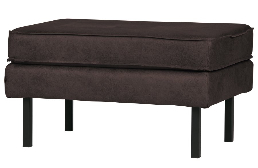 WOOOD Rodeo puff - svart stoff (84x54)