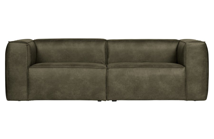 WOOOD Bean 3,5 seter sofa - armygrnn skinnfiber/polyester