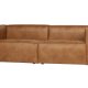WOOOD Bean 3,5-manns sofa - cognac skinnfiber/polyester