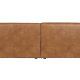 WOOOD Bean 3,5-manns sofa - cognac skinnfiber/polyester