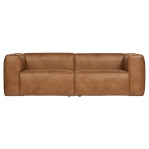 WOOOD Bean 3,5 pers. sofa - cognac lderfiber/polyester