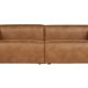 WOOOD Bean 3,5-manns sofa - cognac skinnfiber/polyester