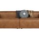 WOOOD Bean 3,5-manns sofa - cognac skinnfiber/polyester