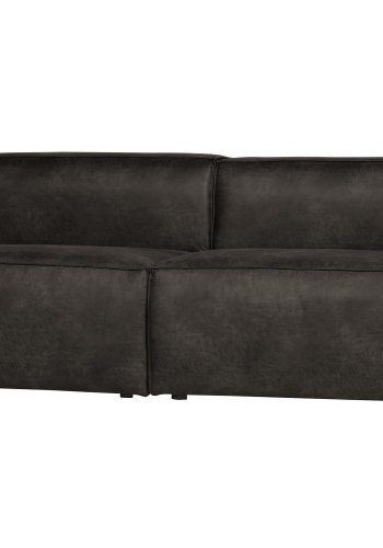 WOOOD Bean 3,5 seter sofa - svart skinnfiber/polyester