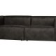 WOOOD Bean 3,5 seter sofa - svart skinnfiber/polyester
