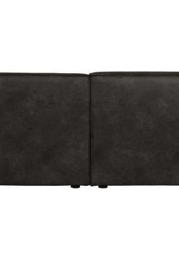 WOOOD Bean 3,5 seter sofa - svart skinnfiber/polyester