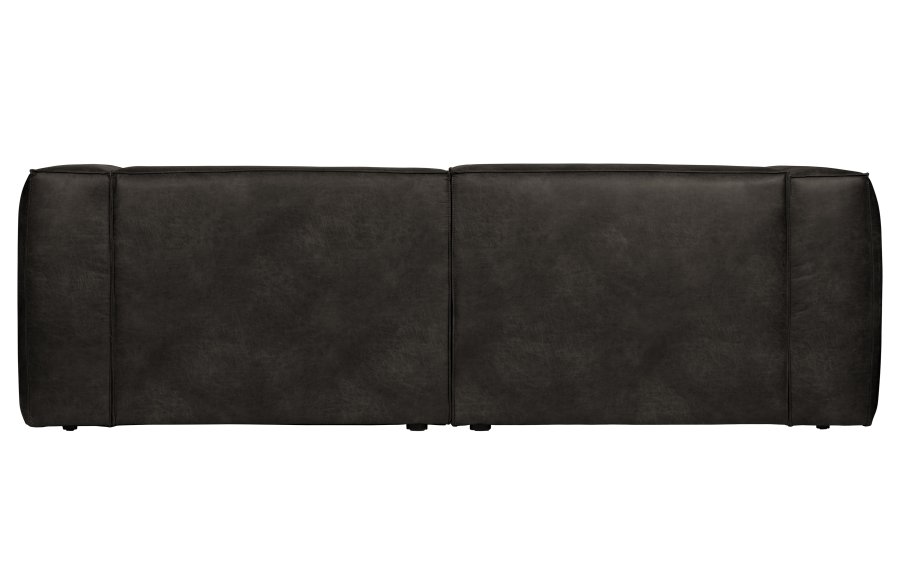 WOOOD Bean 3,5 seter sofa - svart skinnfiber/polyester