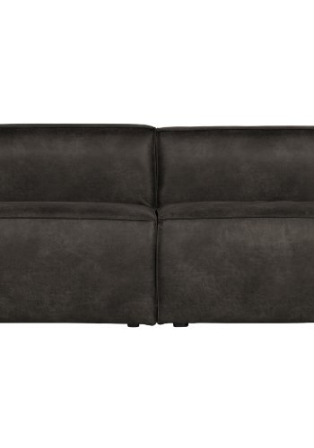 WOOOD Bean 3,5 seter sofa - svart skinnfiber/polyester