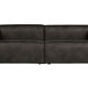 WOOOD Bean 3,5 seter sofa - svart skinnfiber/polyester