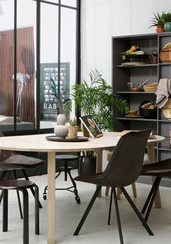 WOOOD EKSKLUSIV Lange Jan spisebord, m. 2 tilleggsplater - sydney white oak (120)