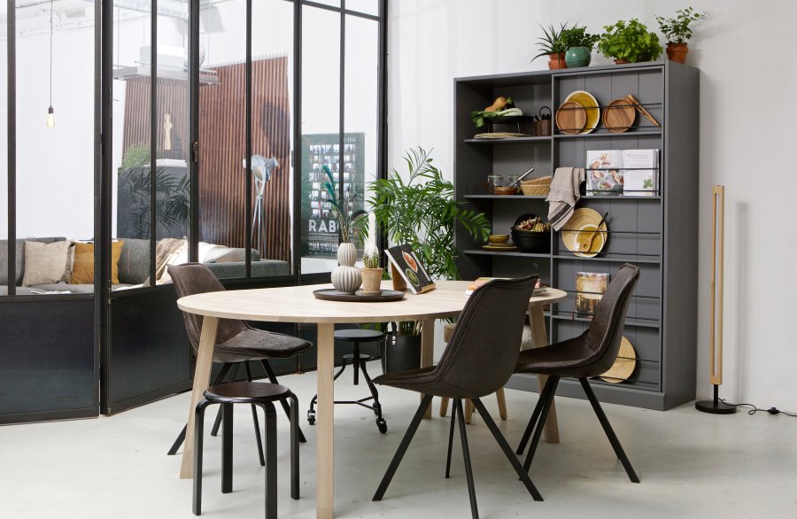 WOOOD EKSKLUSIV Lange Jan spisebord, m. 2 tilleggsplater - sydney white oak (120)