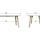 WOOOD EKSKLUSIV Lange Jan spisebord, m. 2 tilleggsplater - sydney white oak (120)