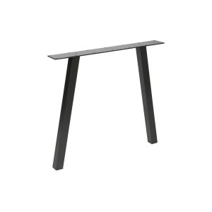 WOOOD Tablo Ett bordsben för matbord - mattsvart metall