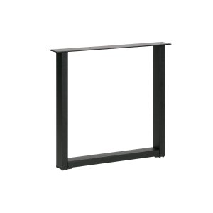 WOOOD Tablo Maastricht bordsben med U-form för matbord - mattsvart metall