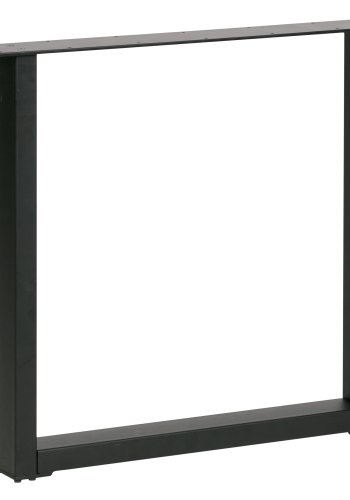 WOOOD Tablo Maastricht bordben med U-form for spisebord - matt sort metall