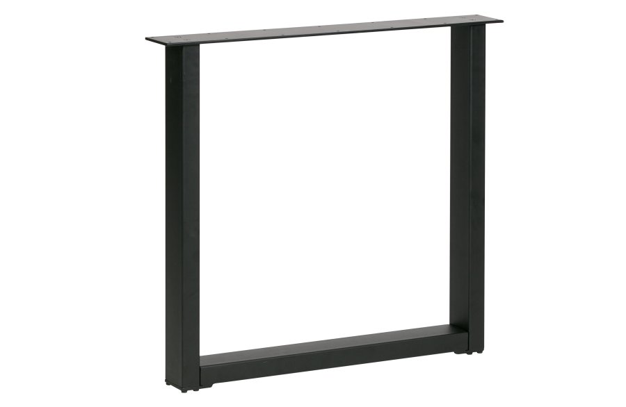 WOOOD Tablo Maastricht bordben med U-form for spisebord - matt sort metall