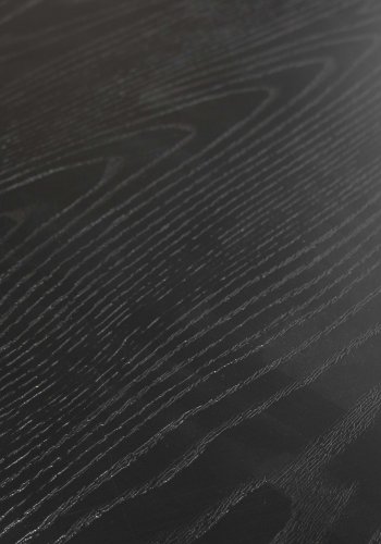 TRE EKSKLUSIV Bruno spisebord, rundt - svart MDF og stl (120)