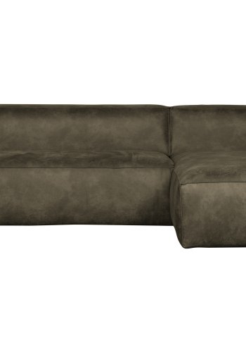 WOOOD Bean hjrnesofa, hyre - armygrnn skinnfiber/polyester
