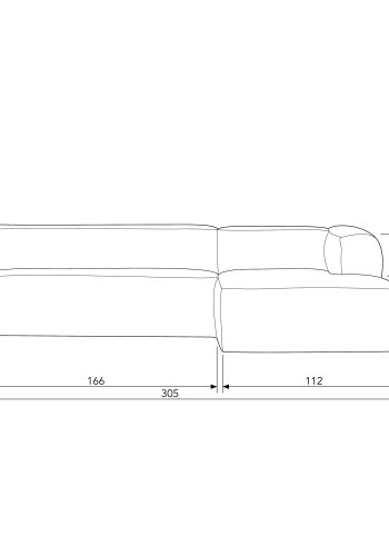 WOOOD Bean hjrnesofa, hyre - armygrnn skinnfiber/polyester