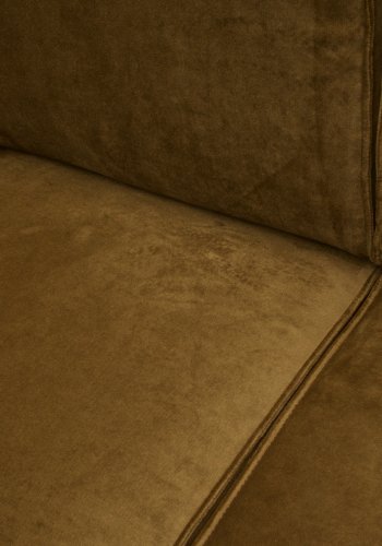 WOOOD Statement hjrnesofa, hyre - honninggul flyel