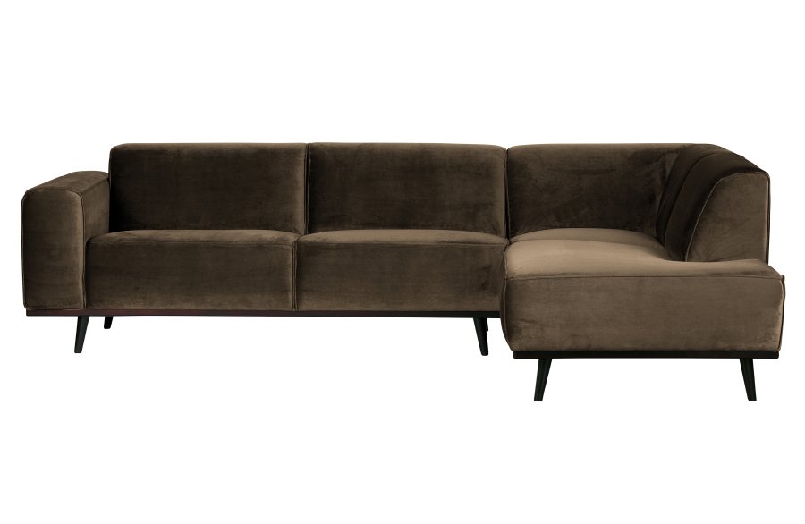WOOOD Statement hjrnesofa, hyre - taupe flyel