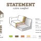 WOOOD Statement hjrnesofa, hyre - taupe flyel
