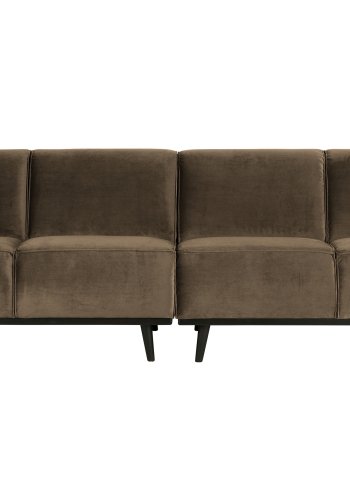 WOOOD Statement 4-sits soffa - taupe sammet