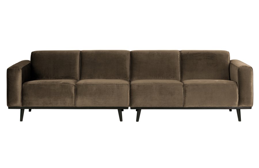 WOOOD Statement 4-sits soffa - taupe sammet