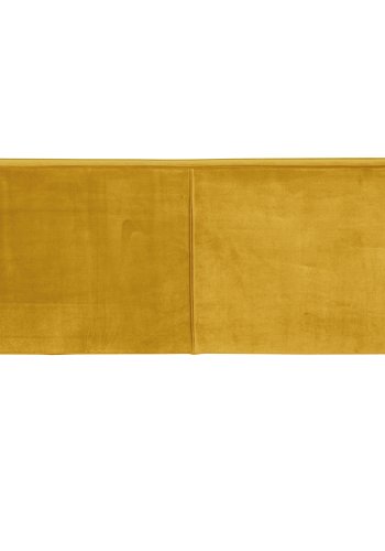 WOOOD Rocco XL sofa - oker polyesterflyel og svart bketre