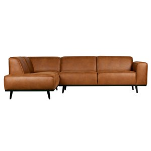 WOOOD Statement hjrnesofa, venstre - cognac stof