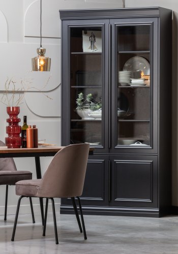 WOOOD Rhombic spisebord, rektangulrt - naturlig resirkulert teak og svart jern (180x90)