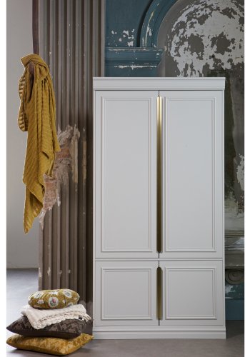 WOOOD Organiser skap, m. 4 drer, 3 hyller og 1 hengerstang - tkegr furu