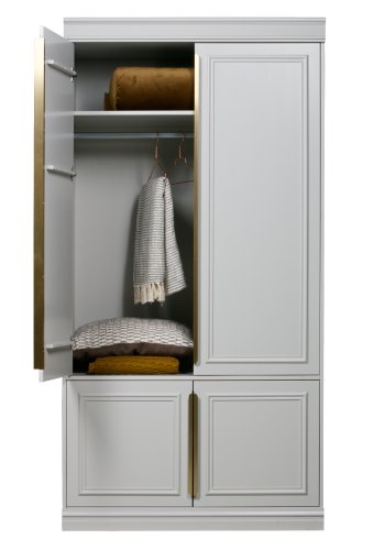 WOOOD Organiser skap, m. 4 drer, 3 hyller og 1 hengerstang - tkegr furu