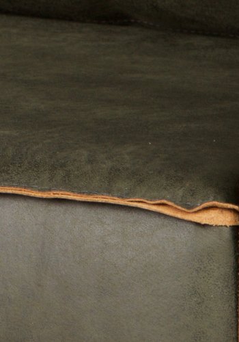 WOOOD Rodeo hjrnesofa, hyre - armygrnt stoff