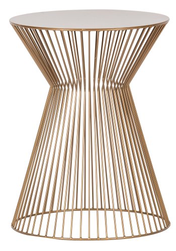 WOOOD Suus sidebord, rundt - gullmetall (35)