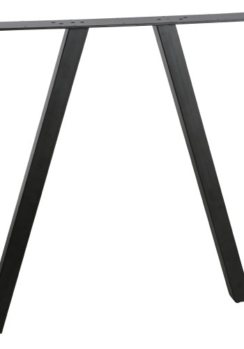 WOOOD Tablo 2-stilling Firkantet bordben til spisebord - matt sort metall