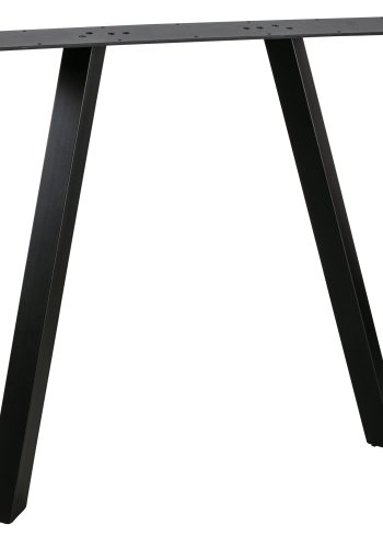 WOOOD Tablo 2-stilling Firkantet bordben til spisebord - matt sort metall